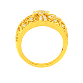 22k Yellow Cubic Zirconia Cocktail Rings in size 8 and total gold weight of 5g